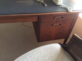 Detail, slate top desk