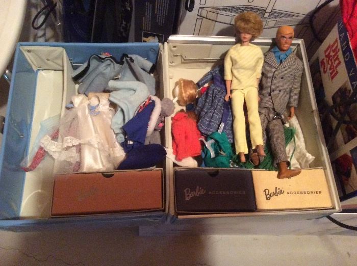Barbie, Ken doll, assorted clothing