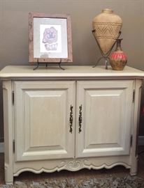 Whitewashed Cabinet 