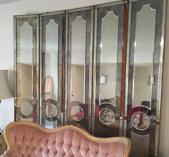 Vintage Mirrored Wall