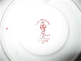 Royal Crown Derby- 2451-made in England-commissioned by Tiffany & Co. New York  on 6 tea cups and 2 saucers