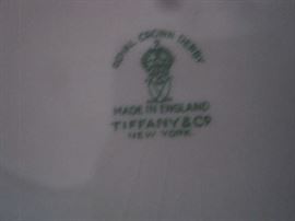 Royal Crown Derby - 2451 - made in England- Tiffany & Co. New York - mark on teapot