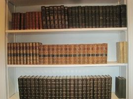 Numerous antique book collections