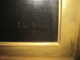 Marked John Stracey 1770