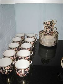 Royal Crown Derby- Traditional Imari 2451- 2 1/4" demitasse cups/saucers (12)