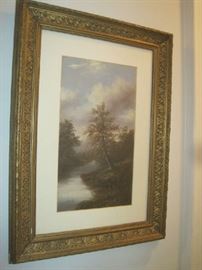 Pastoral framed painting- signed