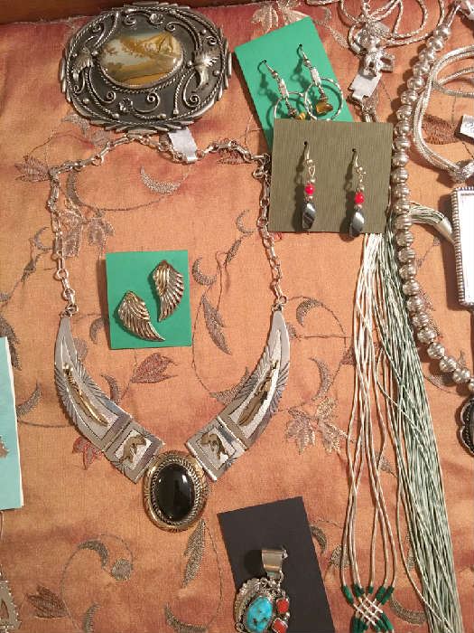 Native American sterling silver jewelry from the estate