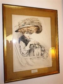 4 Maurice Milliere Signed Etchings