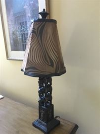 African Inspired Lamp