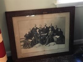 Old framed photograph