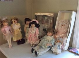 Porcelain doll collection