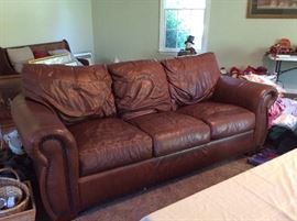 Dark Brown Leather couch