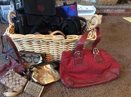 Purses including Coach