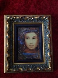 Markus Csaba. ' Beau Gaea" from the Beau Monde Suite 2006. Measures 7 3/4"x 5". Starting bid $75.00.