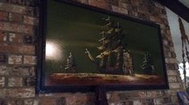 Lighted ship picture