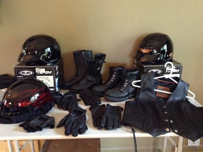 HARLEY DAVIDSON gloves, helmets, boots...womens