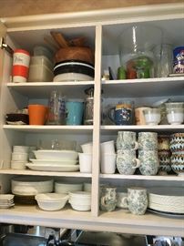 Kitchen ware, china, glassware