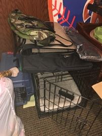Dog crate, carriers, beds etc.