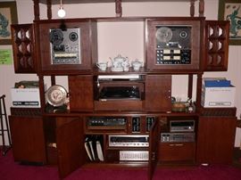 Quality Quadraphonic Stereo System, TEAC Reel To Reel, Pioneer Turntable