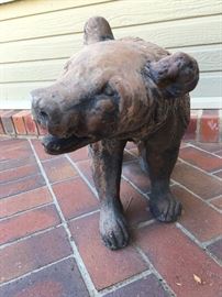 Ceramic bear sculpture