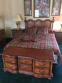 Chest and Bed with nightstands