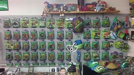 Here I show off the tmnt action figures. No two are the same. SAME WITH VEHICLES 