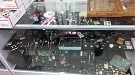 COSTUME JEWELRY AND WATCHES VERY WELL PRICED, WATCHES BRACELETS EARRINGS PINS CHARMS 
