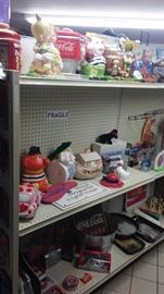 COOKIE JARS BANKS COCA COLA ITEMS MODELS LANTERNS FOR CANDLES TRAYS BOOKENDS 