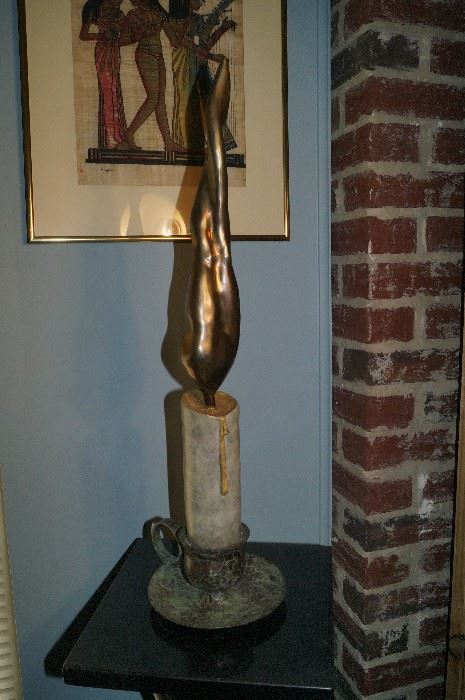Artist, JACK HILL, Original Bronze, "OLD FLAME".