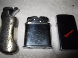 Lighters - Butane - 1930 Thorens Oriflam - Beechcraft zippo supersonic target missile lighter