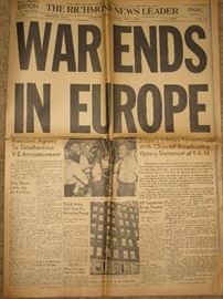 The Richmond News Leader - War ends in Europe - May 7, 1945