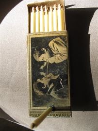 Roche & Cie Grand Prix 1900 match box & candle holder