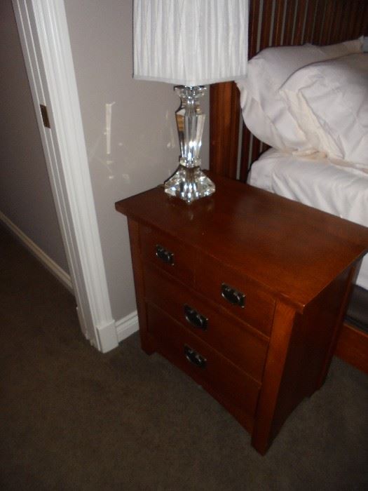Another pair of side tables and lamps in another bedroom.