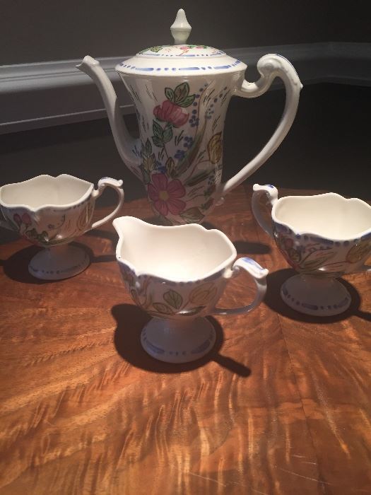 LOT # 335 Vintage china tea set 4 pc. $25
