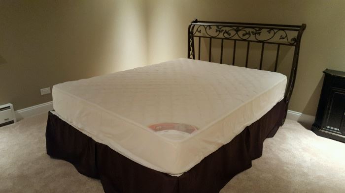 Sold------Queen size bed like new condition still in plastic  mattress and box spring $150.  Lot#345 