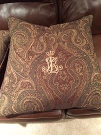 SOLD--- Ralph Lauren down filled pillows $20.00ea.  **Buy it Now PAYPAL** lot #386