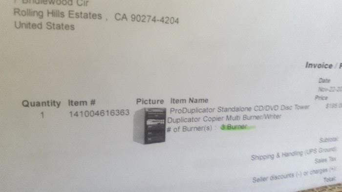 New in the box Duplicator Copier Multi Burner for CD/DVD