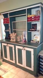 Hand made storage and shelving unit