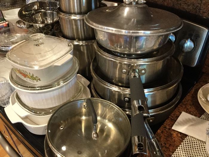 Pots and pans, casserole dishes