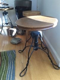 Antique piano stools