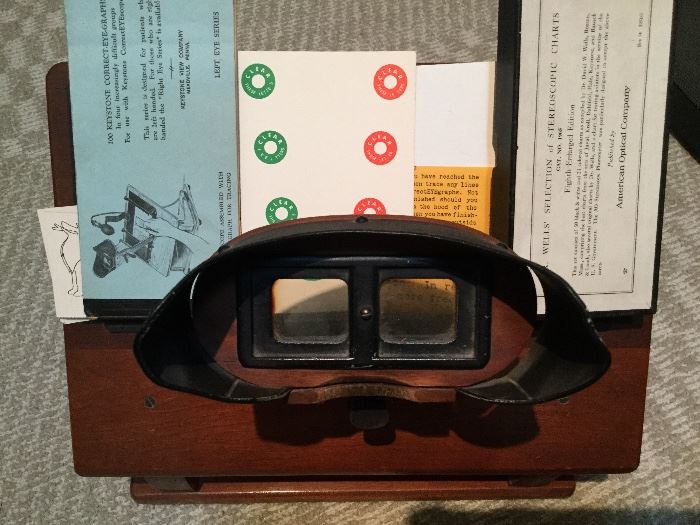 Vintage optometry viewscope