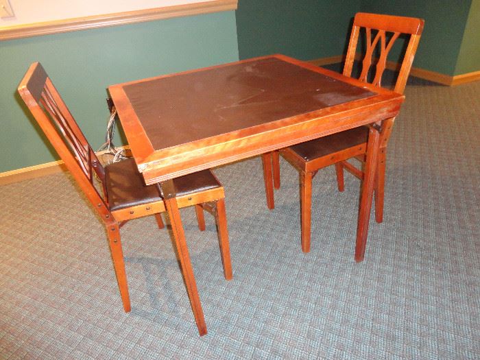 1950's card table with chairs