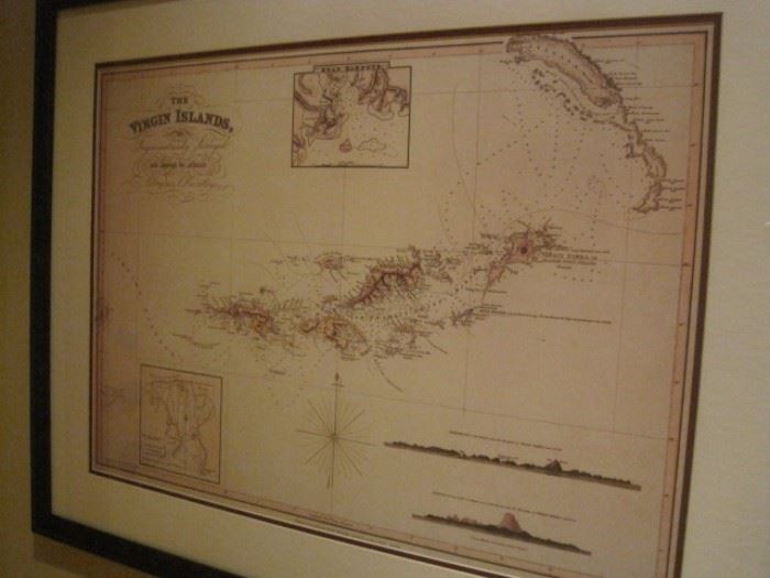 Map of the Virgin Islands.