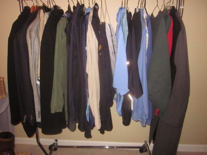 Men's clothes, jackets, golf pants, golf shirts, blazers . Sizes XL - XXL 