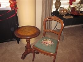 SMALL TABLE HAS SOLD CHAIR IS 1/2 OFF
