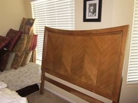 Queen head board and numerous decorator pillows 1/2 OFF