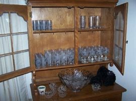 ANOTHER MAPLE HUTCH & LIBBEY "SILVER FOLIAGE" & MORE