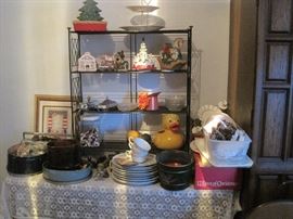 buttons, dishes & Christmas