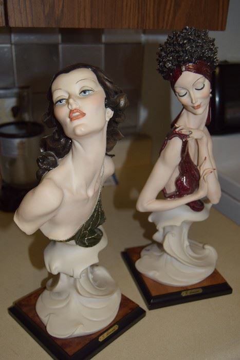 Armani Figurines; one in background entitled Fascination Bust (1990)