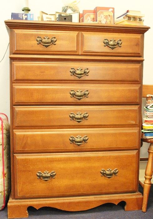 Hard Rock Maple Solid Chest of Drawers...Saturday Markdown Price $50.00